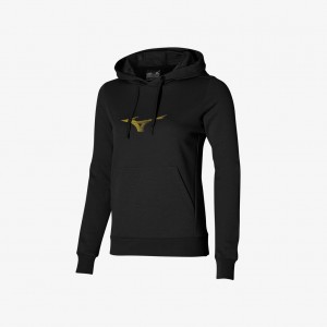 Black Mizuno ATHLETIC GRAPHIC HOODY | SG_MZN60096