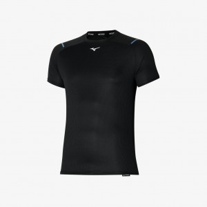 Black Mizuno DRY AEROFLOW TEE | SG_MZN34216