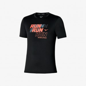 Black Mizuno IMPULSE CORE TEE | SG_MZN48672