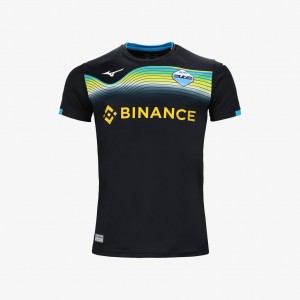 Black Mizuno SS LAZIO 2022/23 AWAY JERSEY | SG_MZN20890