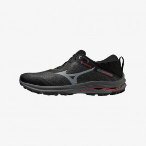 Black Mizuno WAVE RIDER GTX 2E WIDE | SG_MZN72539