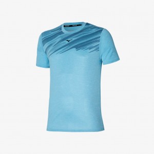 Blue Mizuno IMPULSE CORE GRAPHIC TEE | SG_MZN41736