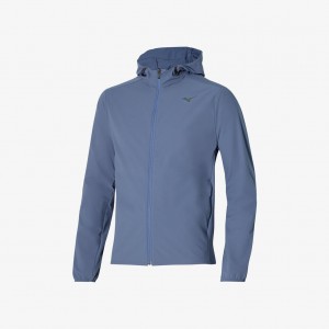 Blue Mizuno MIZUNO TWO LOOPS 8 HOODED JACKET | SG_MZN52312