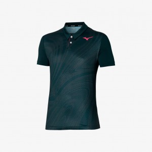 Dark Green Mizuno CHARGE SHADOW POLO | SG_MZN97302