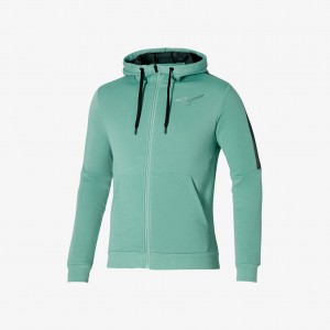 Green Mizuno RELEASE SWEAT JACKET | SG_MZN46716