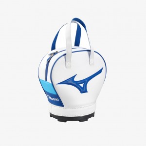 White Blue Mizuno TOUR PRACTICE BALL BAG | SG_MZN47939