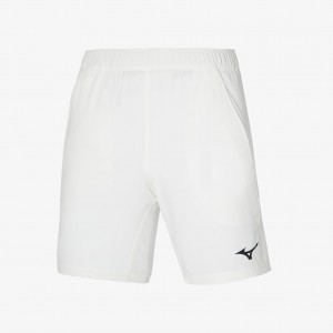 White Mizuno 8 IN FLEX SHORT | SG_MZN49019