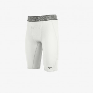 White Mizuno SENIOR AERO PADDED SHORT | SG_MZN40213