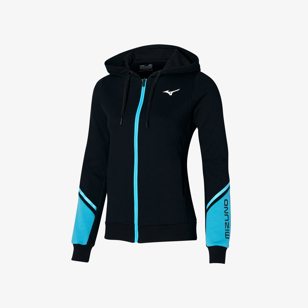 Black Blue Mizuno ATHLETIC SWEAT JACKET | SG_MZN51313