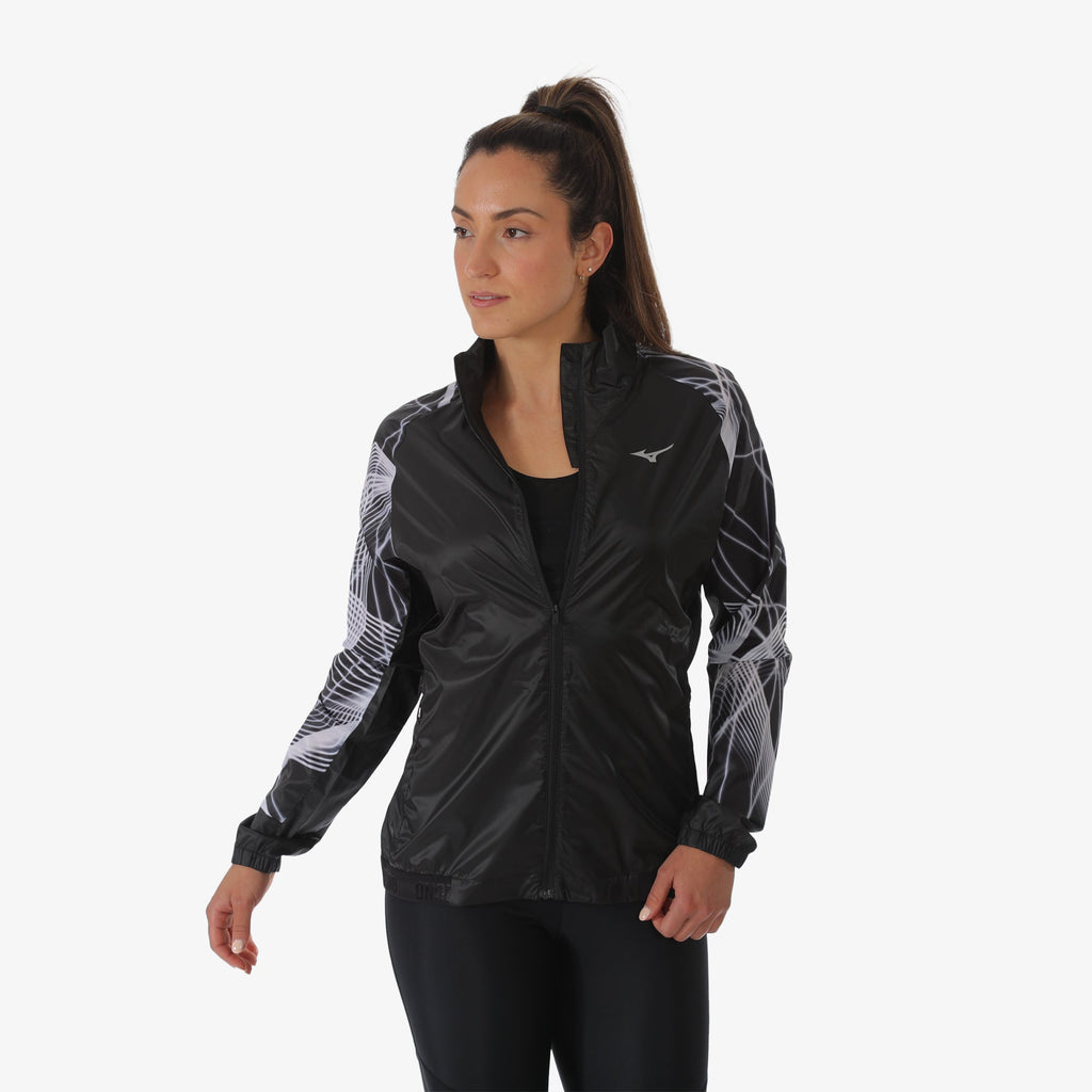 Black Mizuno AERO JACKET | SG_MZN40251