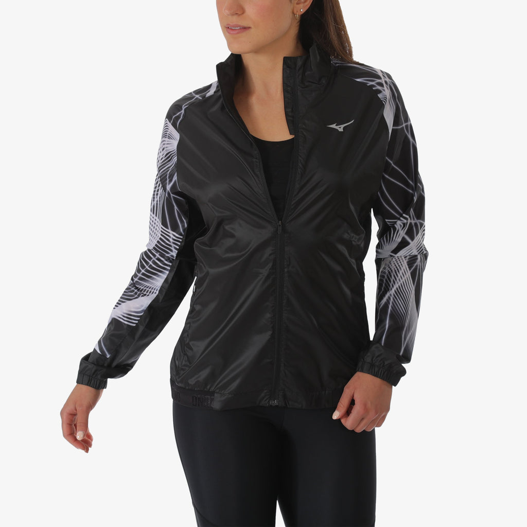 Black Mizuno AERO JACKET | SG_MZN40251