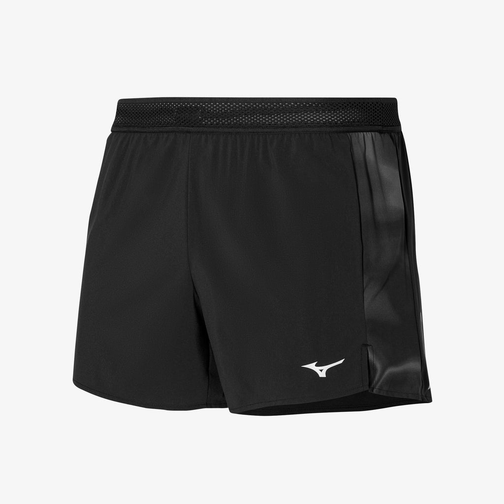 Black Mizuno AERO SPLIT 4.5 SHORT | SG_MZN74253