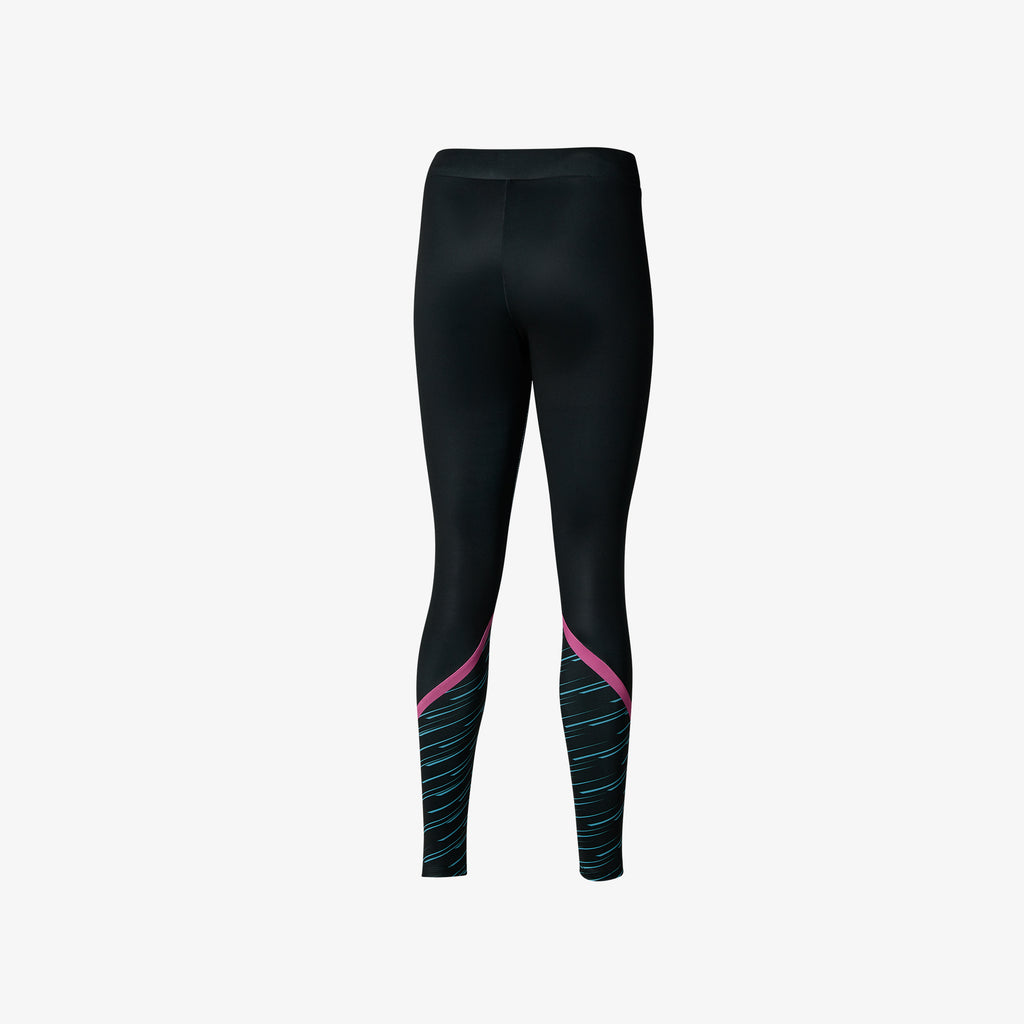 Black Mizuno ATHELETIC GRAPHIC LEGGINGS | SG_MZN27244