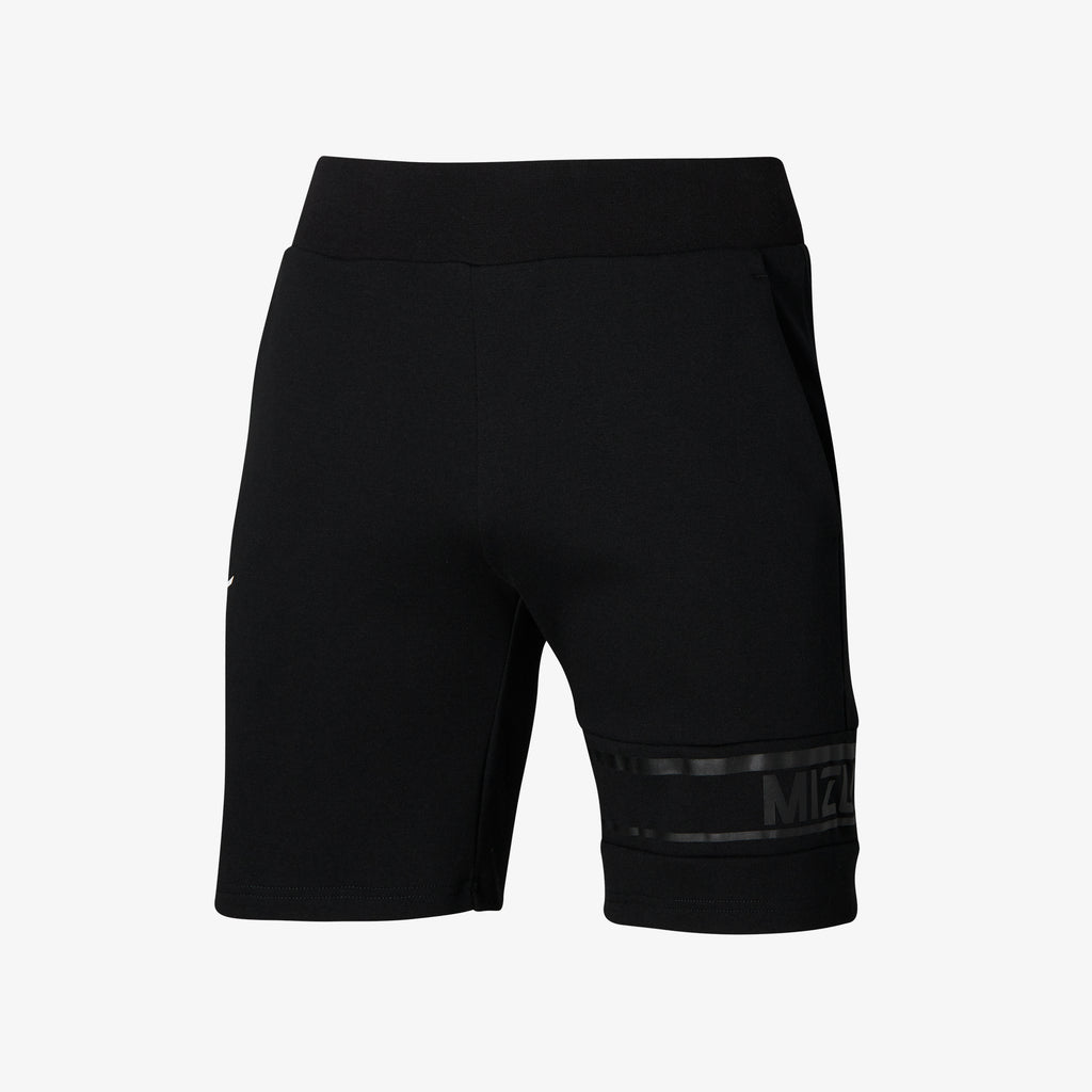 Black Mizuno ATHLETIC GRAPHIC HALF PANT | SG_MZN13524