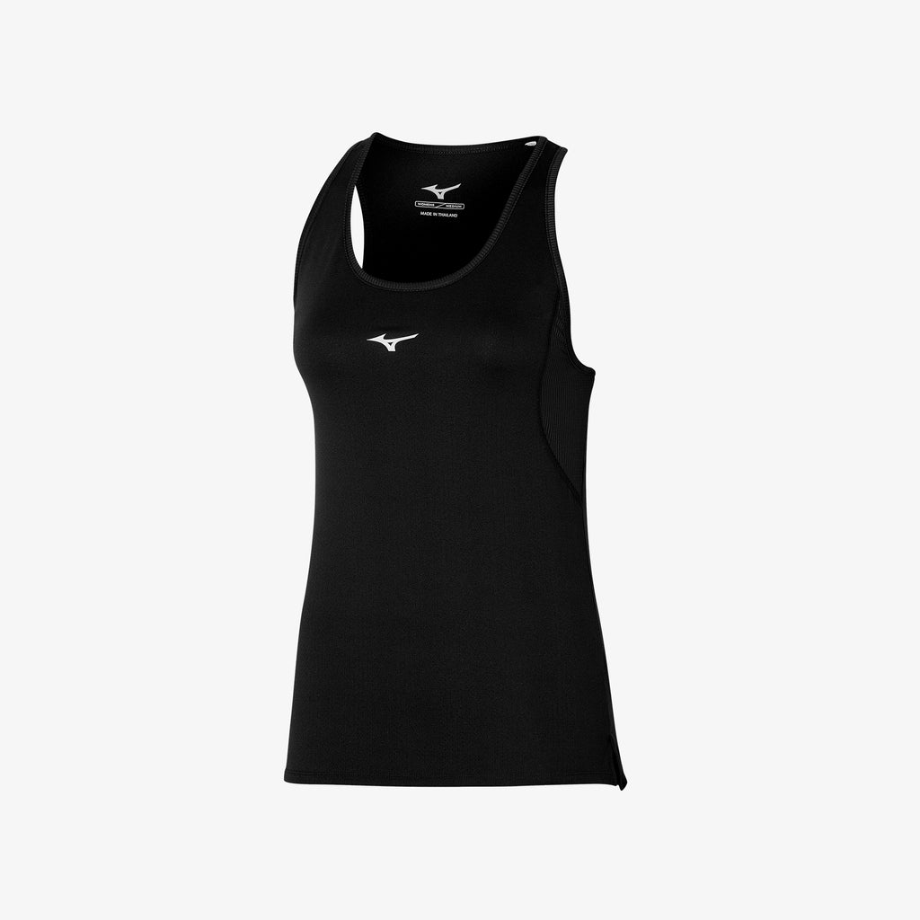 Black Mizuno DRYAEROFLOW TANK | SG_MZN36573