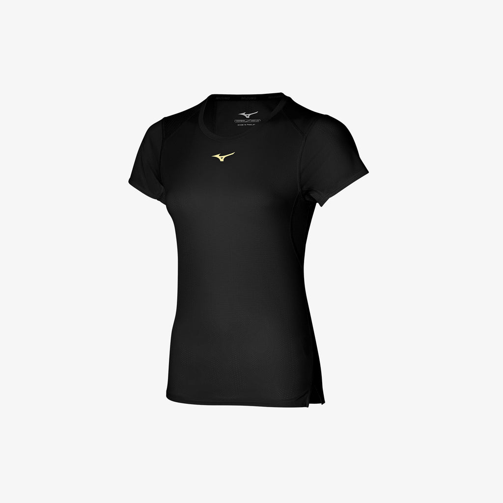 Black Mizuno DRYAEROFLOW TEE | SG_MZN82670