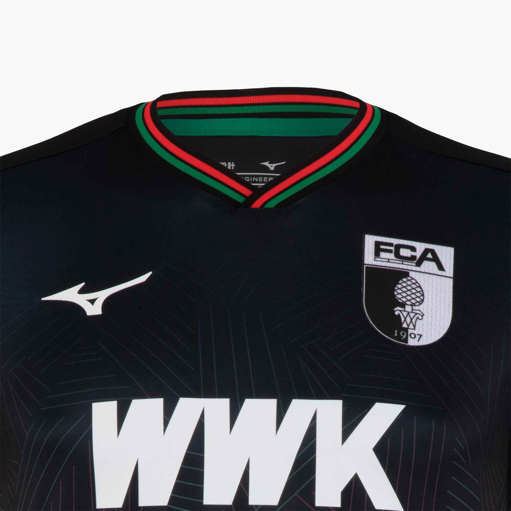 Black Mizuno FC AUGSBURG 2023/24 THIRD JERSEY | SG_MZN49920