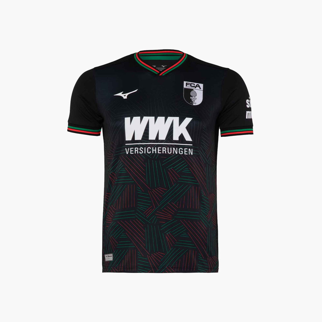 Black Mizuno FC AUGSBURG 2023/24 THIRD JERSEY | SG_MZN49920