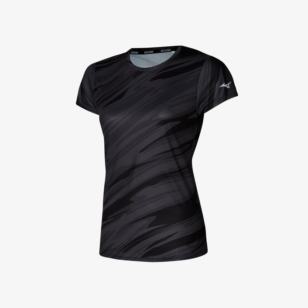 Black Mizuno IMPULSE CORE GRAPHIC TEE | SG_MZN37684