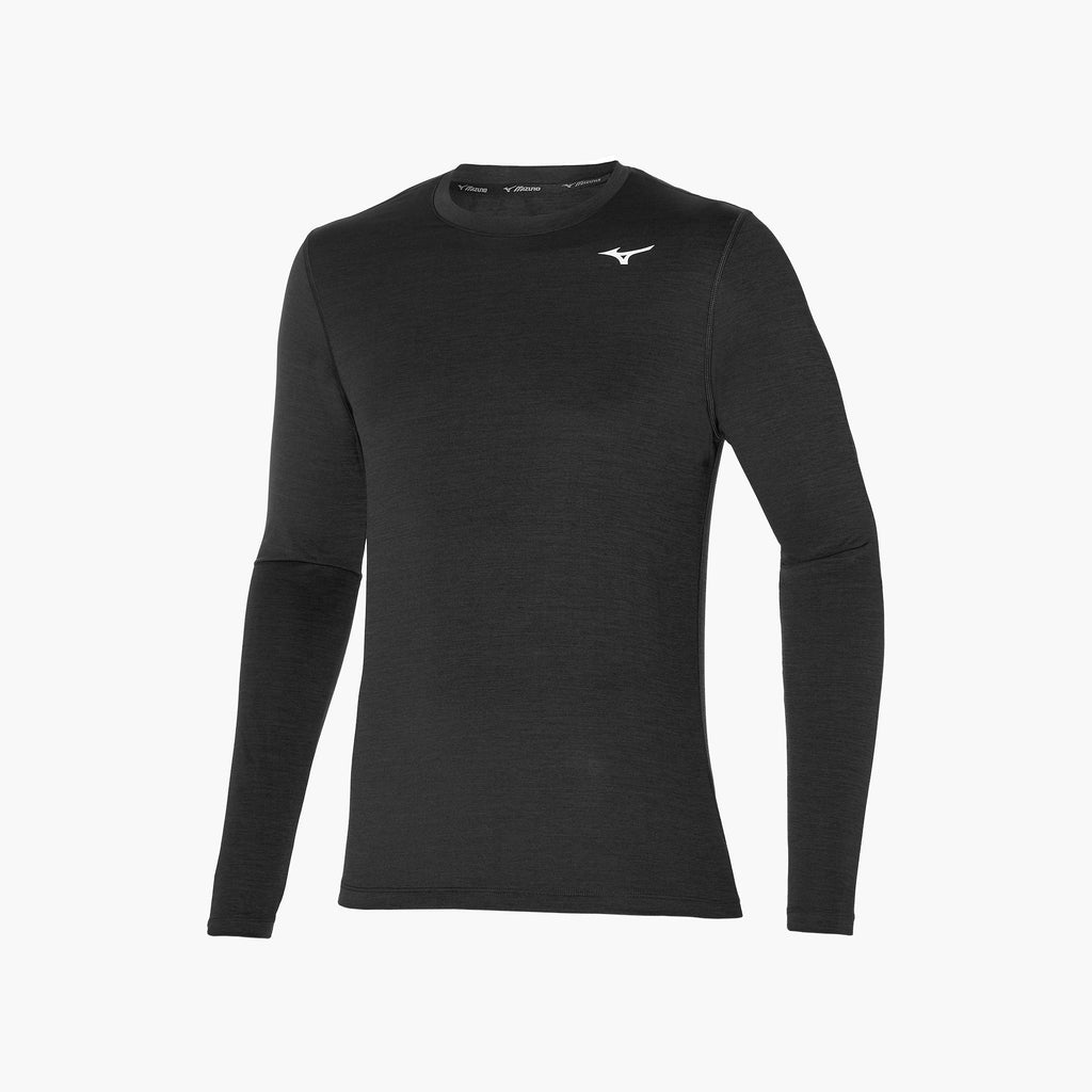 Black Mizuno IMPULSE CORE LS TEE | SG_MZN43202