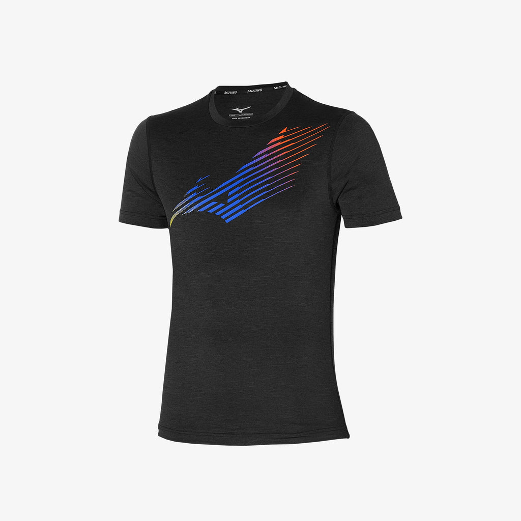 Black Mizuno IMPULSE GRAPHIC RB TEE | SG_MZN99791