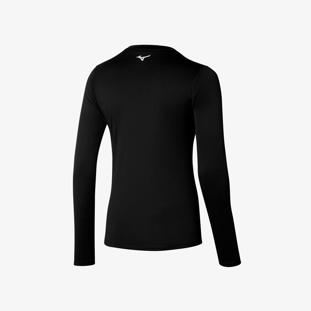 Black Mizuno IMPULSE LS TEE | SG_MZN13938