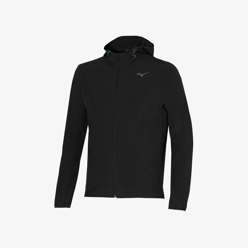 Black Mizuno MIZUNO TWO LOOPS 8 HOODED JACKET | SG_MZN34993