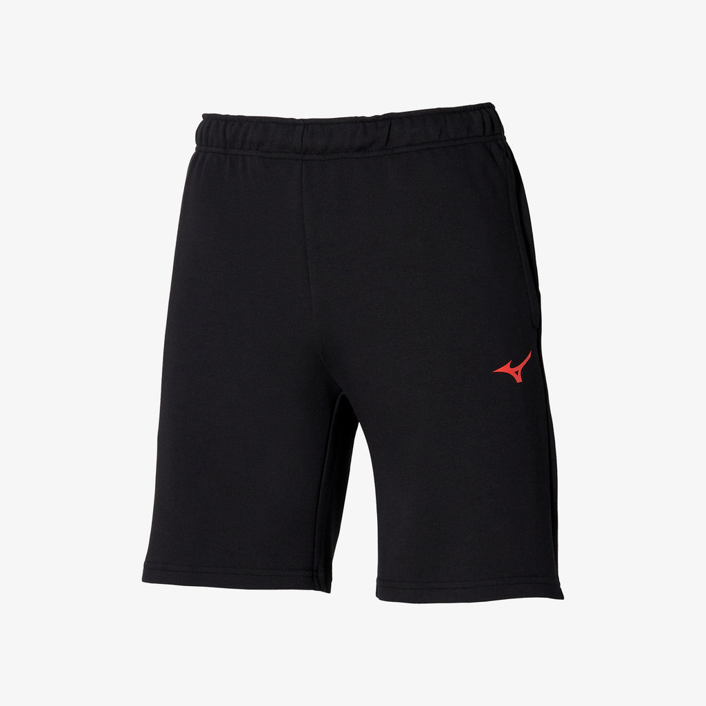 Black Mizuno SWEAT SHORT SR4 | SG_MZN83308