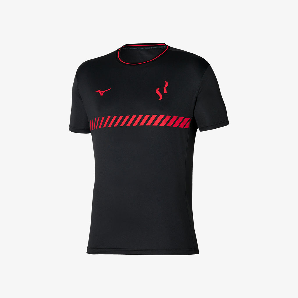 Black Mizuno TRAINING TEE SR4 | SG_MZN48074