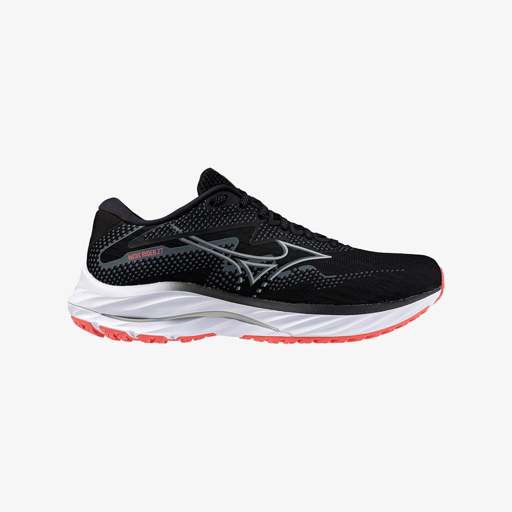 Black Mizuno WAVE RIDER 27 WIDE | SG_MZN63298