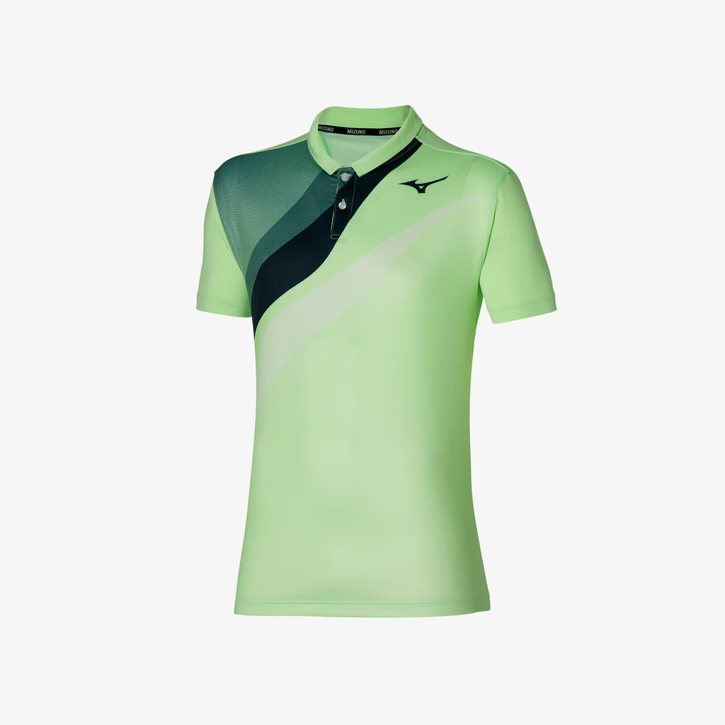 Green Mizuno RELEASE SHADOW POLO | SG_MZN78071