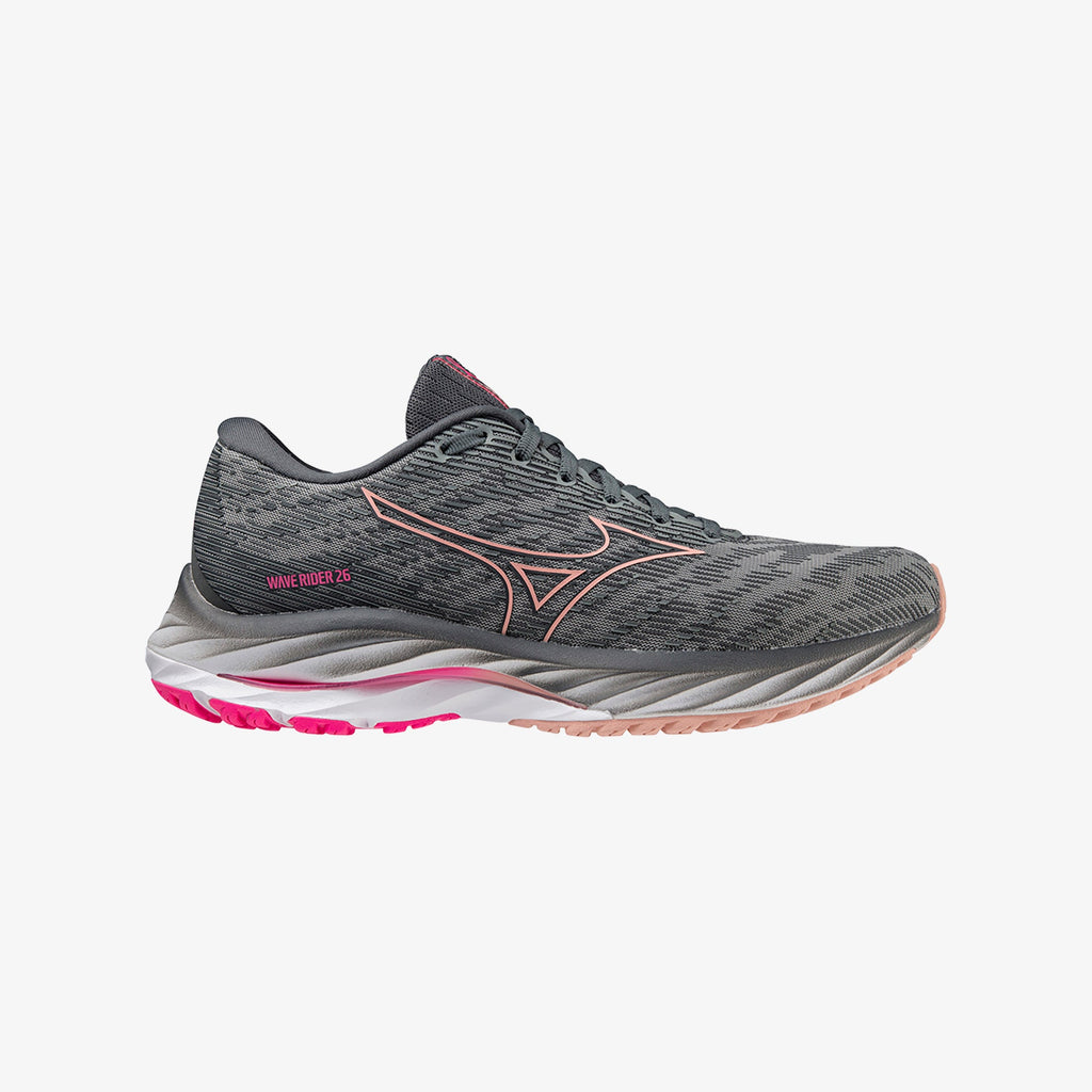 Grey Pink Mizuno WAVE RIDER 26 PROJECT ZERO | SG_MZN25464