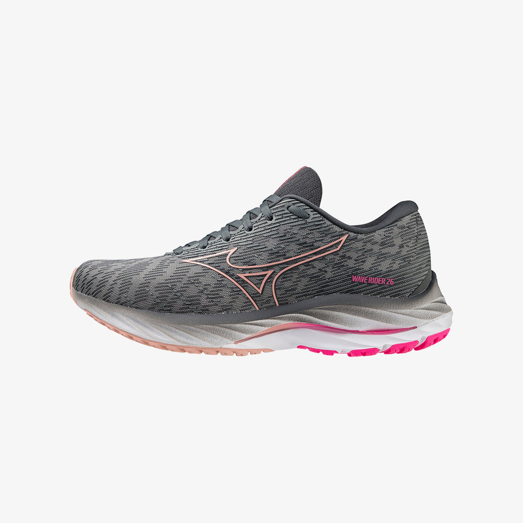 Grey Pink Mizuno WAVE RIDER 26 PROJECT ZERO | SG_MZN25464