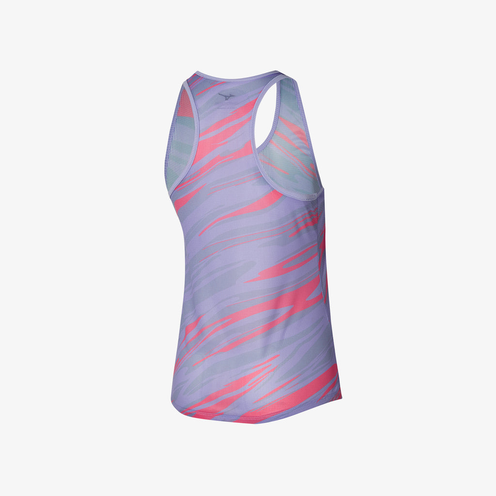 Purple Mizuno DRY AEROFLOW GRAPHIC TANK | SG_MZN16013