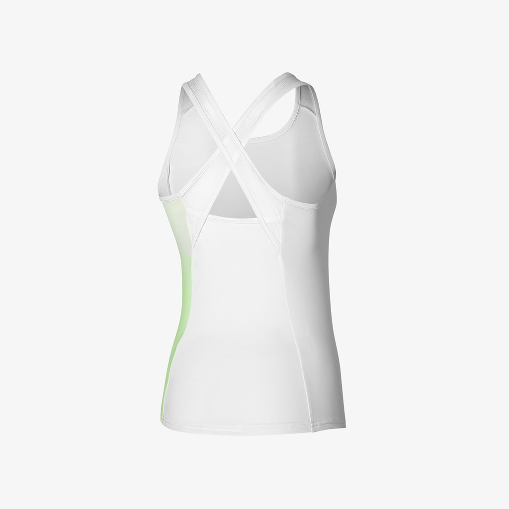 White Green Mizuno RELEASE PRINTED TANK | SG_MZN65015