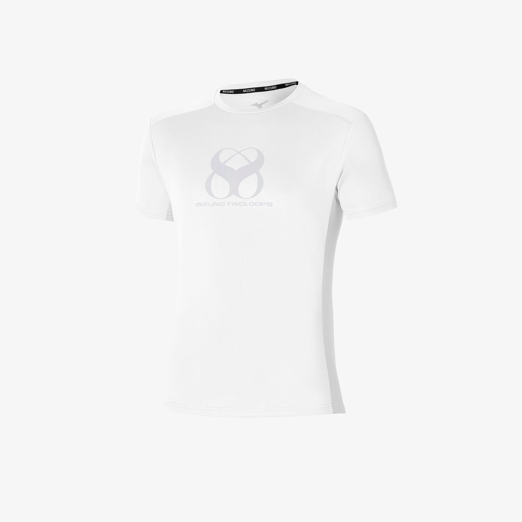 White Mizuno MIZUNO TWO LOOPS 8 TEE | SG_MZN79188