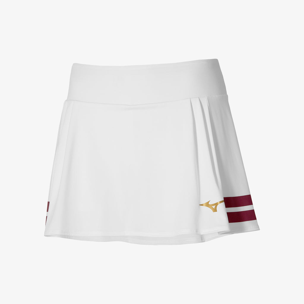 White Mizuno PRINTED FLYING SKIRT | SG_MZN89130