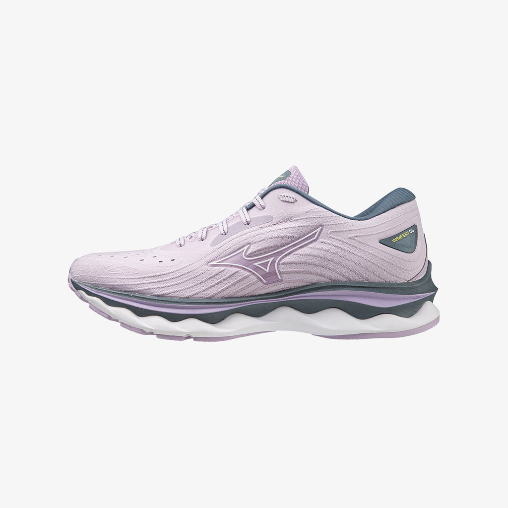 White Purple Mizuno WAVE SKY 6 | SG_MZN98035